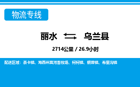 麗水到烏蘭縣物流專(zhuān)線(xiàn)-麗水至烏蘭縣貨運(yùn)公司