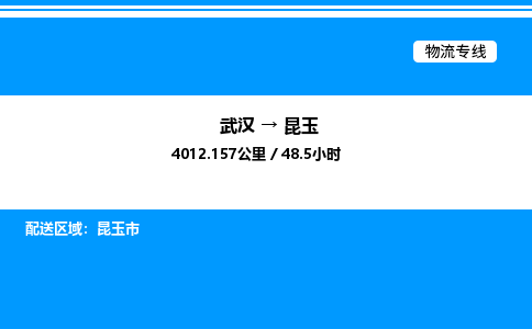 武漢到昆玉物流專(zhuān)線-武漢至昆玉貨運(yùn)公司